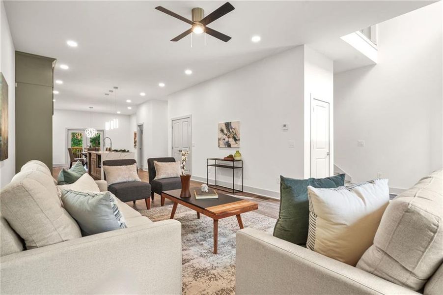 Furnished interior view inside a new home in , Atlanta (Image 16).