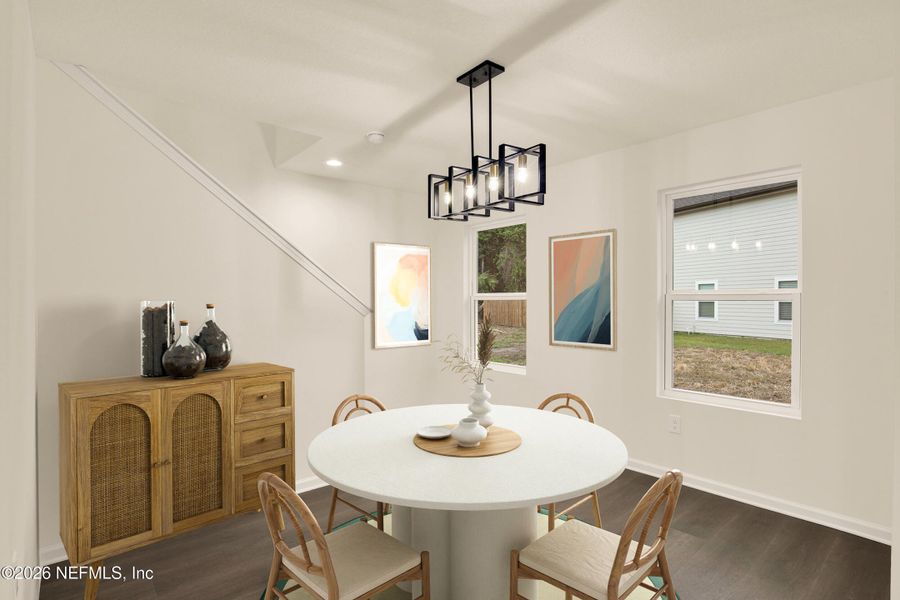 Furnished interior view inside a new home in , Green Cove Springs (Image 9). Furnished interior view inside a new home in , Green Cove Springs (Image 9).
