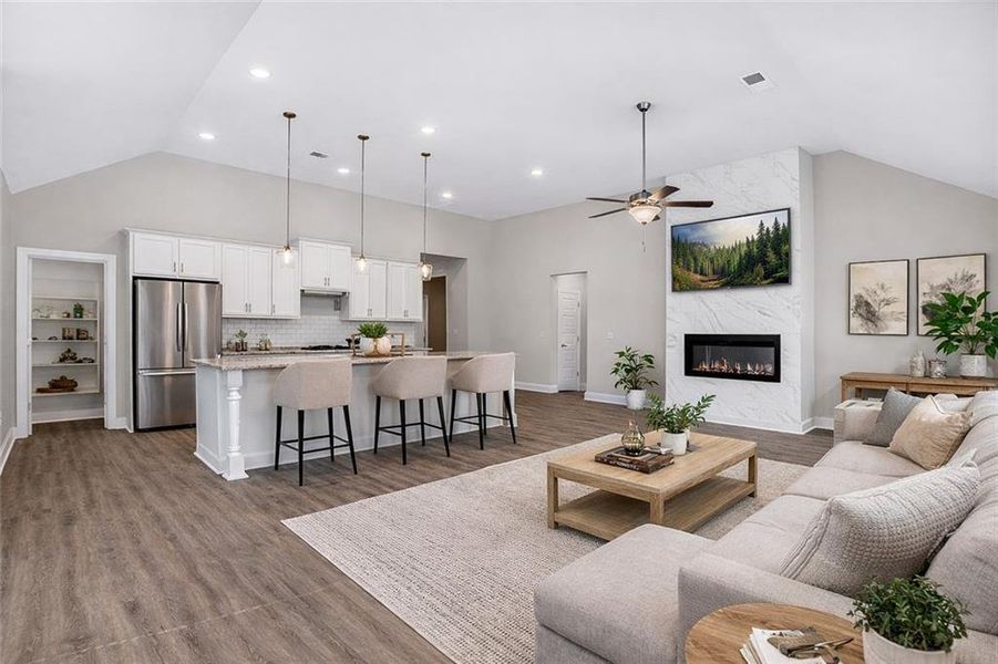 Furnished interior view inside a new home in Waters Edge, Mansfield (Image 6).