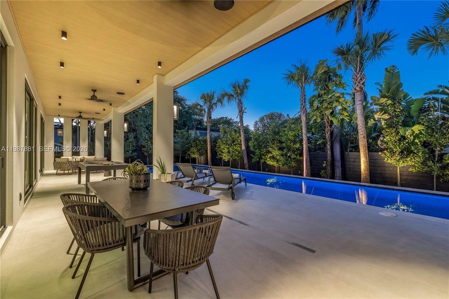 Exterior details and patio area of a home in , Miami (Image 43).