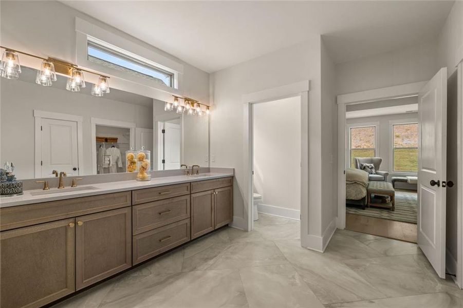 Furnished interior view inside a new home in Soleil Summit Chase, Snellville (Image 17).