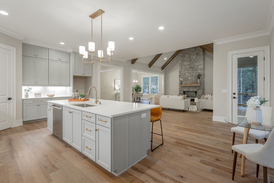 Representative furnished interior of a home built from the Winterbrook B by Riverstone Construction, LLC in River Gorge Ranch, River Gorge Ranch (Image 20).