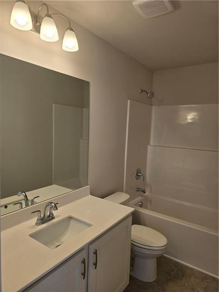 Furnished interior view inside a new home in Sandtown Falls, South Fulton (Image 4). Furnished interior view inside a new home in Sandtown Falls, South Fulton (Image 4).