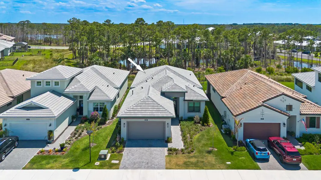 Aerial of house Aerial of house