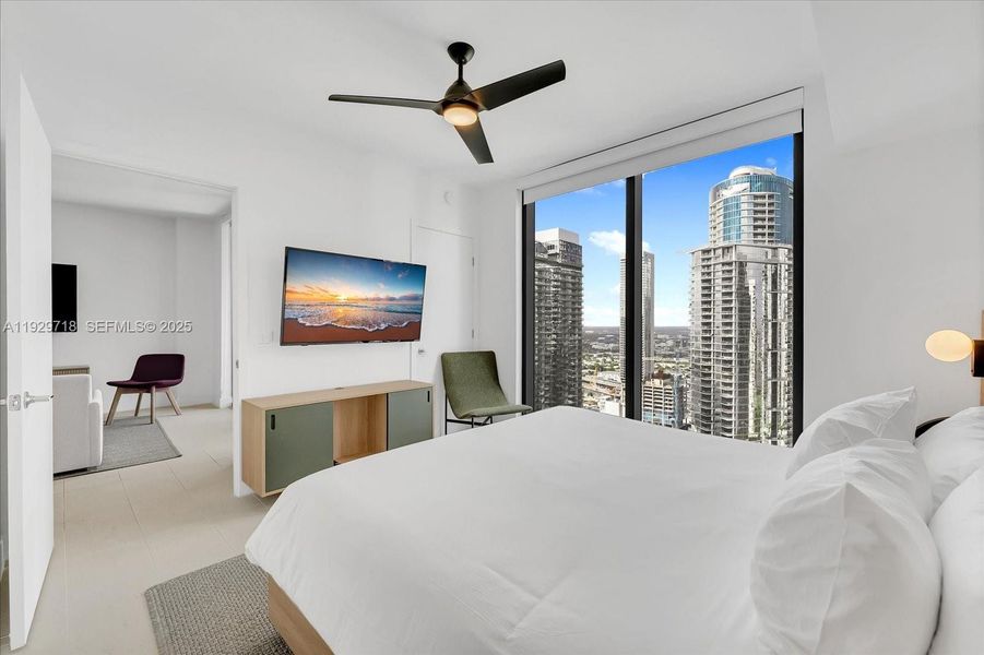 Furnished interior view inside a new home in , Miami (Image 9).