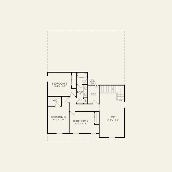 2D floor plan layout for the Kirby by Pulte Homes in Michaux Gardens, Belmont, NC (Image 3). 2D floor plan layout for the Kirby by Pulte Homes in Michaux Gardens, Belmont, NC (Image 3).