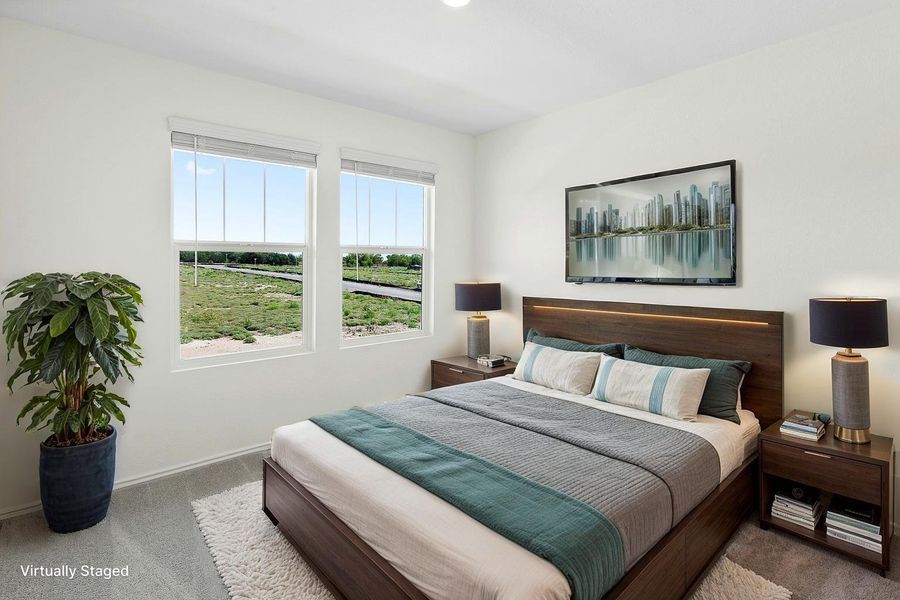 Furnished interior view inside a new home in Plum Creek North: Stonehill Collection, Kyle (Image 4).