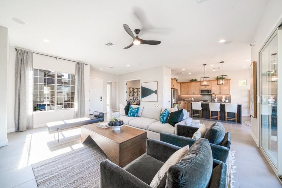 Furnished interior view inside a new home in Estrella, Goodyear (Image 8).
