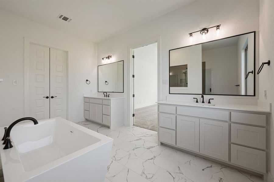 Furnished interior view inside a new home in Rolling Creek Ranch, Aledo (Image 14).
