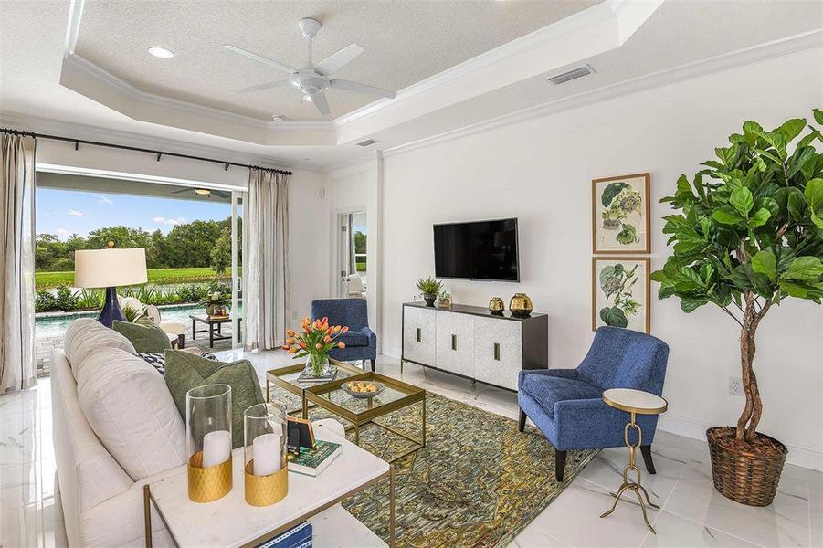 photos are of the model home and not actual home