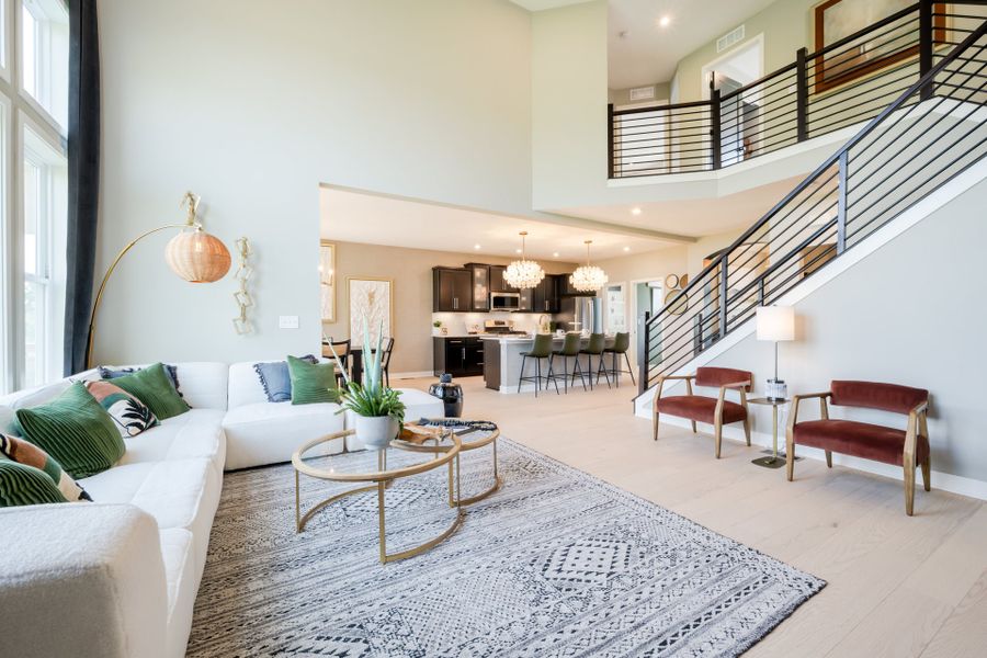 Representative furnished interior of a home built from the Avery by Fischer Homes in Twin Lakes, Hoschton (Image 45).