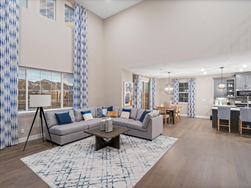 The Bluebell floorplan interior image taken at a Meritage Homes community in Littleton, CO.