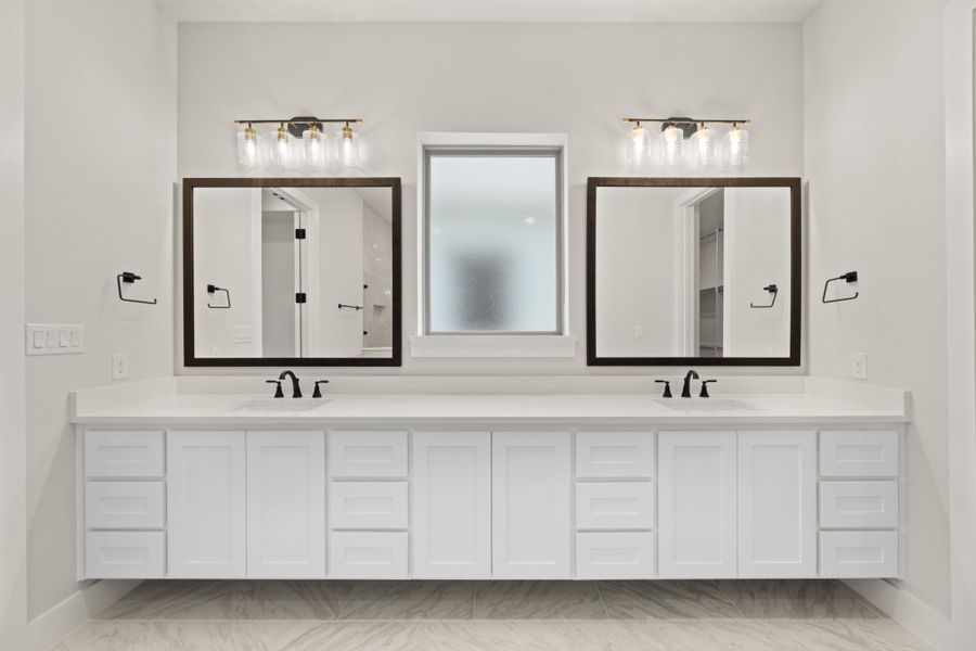 Representative furnished interior of a home built from the 5062 by Tradition Homes in Mosaic – 70′ Lots, Prosper (Image 12).