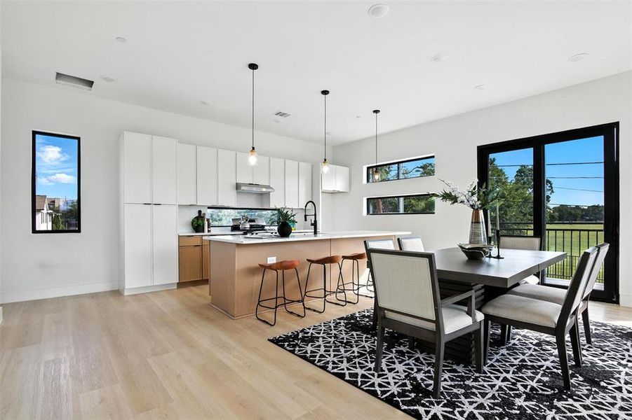 Furnished interior view inside a new home in , Dallas (Image 29).