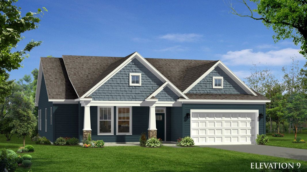 Representative exterior photo of a completed home built from the Wakefield by DRB Homes in Wells Crossing, Seneca, SC (Image 2).
