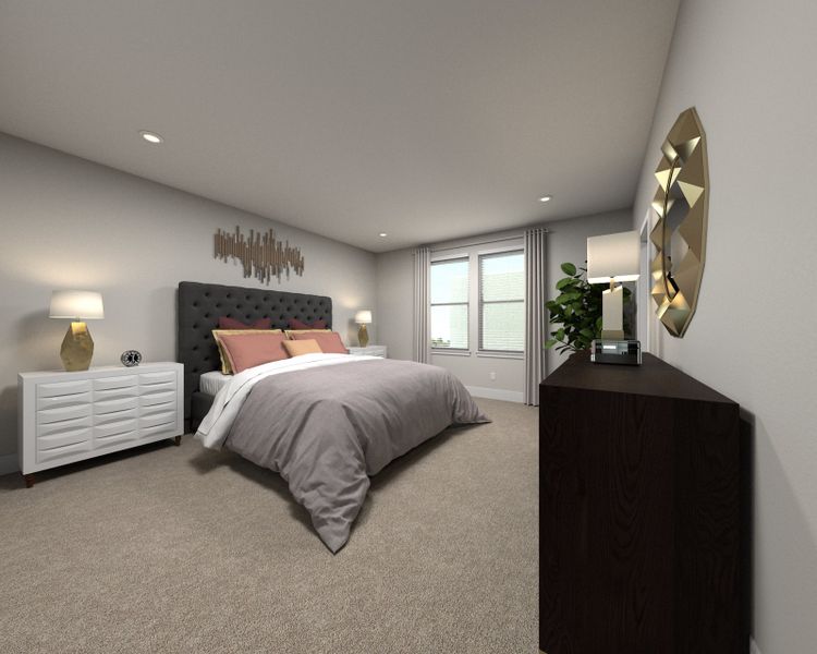 The primary suite offers a private retreat.