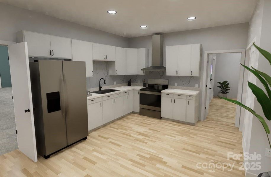 Furnished interior view inside a new home in , Statesville (Image 9).