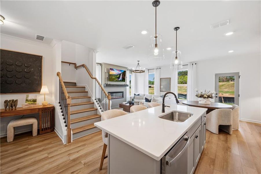 Furnished interior view inside a new home in Avery Landing, McDonough (Image 7).