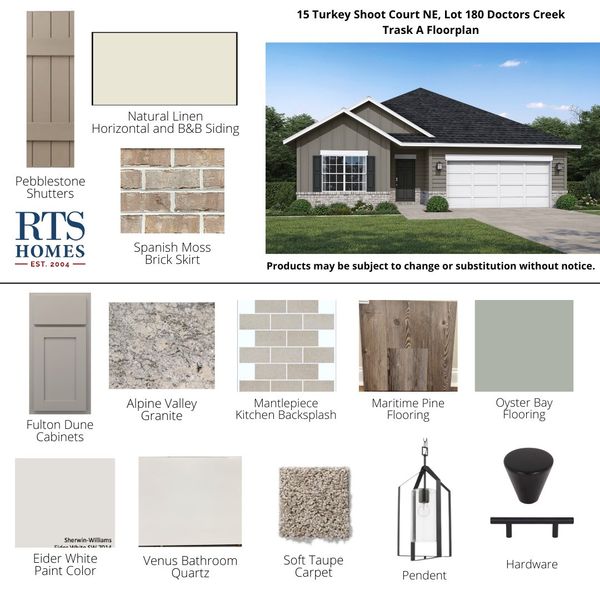 2D floor plan layout of this home in Doctor's Creek, Ludowici, GA (Image 3).
