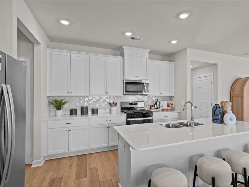 Furnished interior view inside a new home in River Glen, Angier (Image 4).