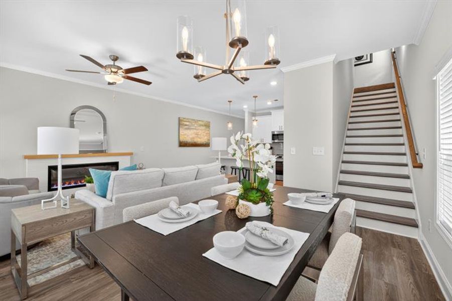 Furnished interior view inside a new home in Medlock Park, Austell (Image 11).