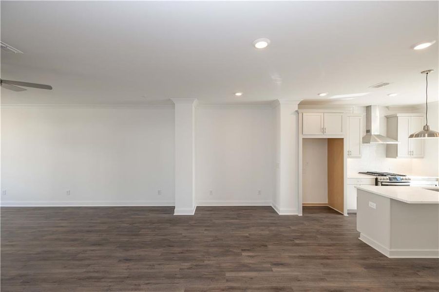 Spacious, unfurnished interior of a new home in Millcroft Townhomes, Buford (Image 21). Spacious, unfurnished interior of a new home in Millcroft Townhomes, Buford (Image 21).