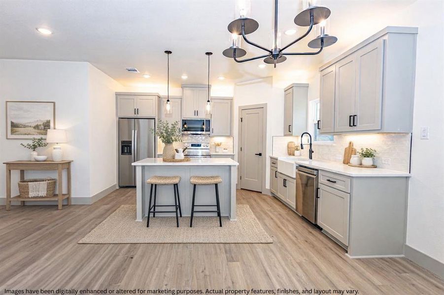 Furnished interior view inside a new home in , Cleburne (Image 6).