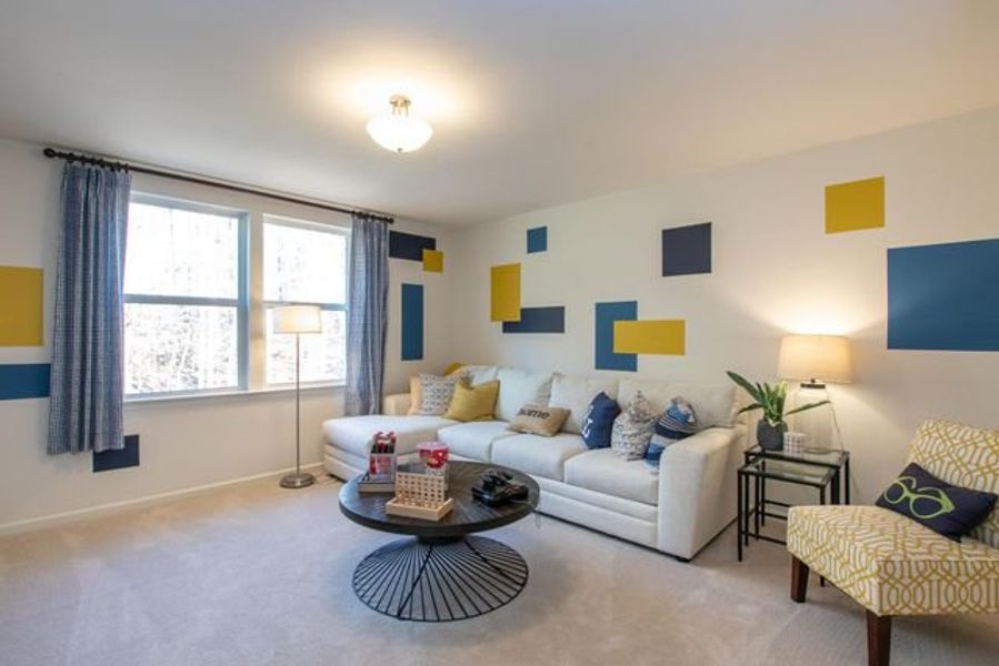 Representative furnished interior of a home built from the Bedford by True Homes in Stonebridge Fairways, Monroe (Image 24).