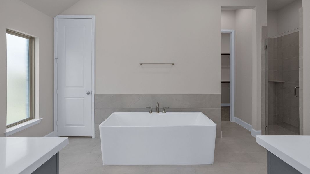 Furnished interior view inside a new home in Grand Central Park 50', Conroe (Image 8). Furnished interior view inside a new home in Grand Central Park 50', Conroe (Image 8).