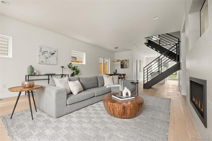 Furnished interior view inside a new home in , Denver (Image 13).