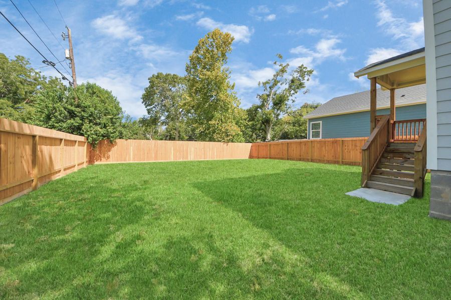 Exterior details and patio area of a home in , Alvin (Image 22). Exterior details and patio area of a home in , Alvin (Image 22).