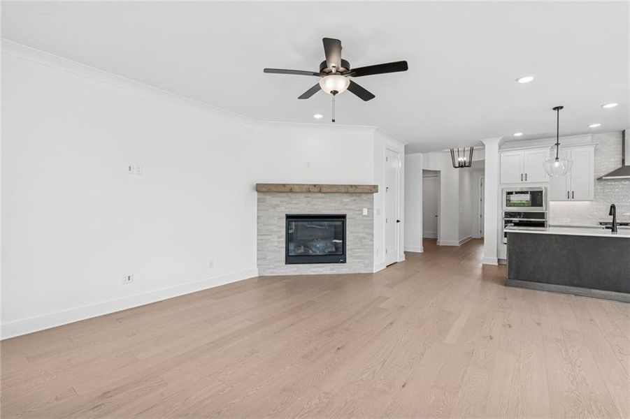 Spacious, unfurnished interior of a new home in Crescent Pointe at Great Sky, Canton (Image 19). Spacious, unfurnished interior of a new home in Crescent Pointe at Great Sky, Canton (Image 19).