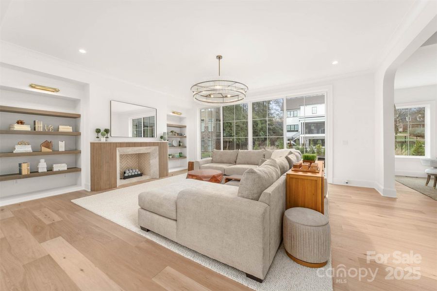 Furnished interior view inside a new home in , Charlotte (Image 6). Furnished interior view inside a new home in , Charlotte (Image 6).