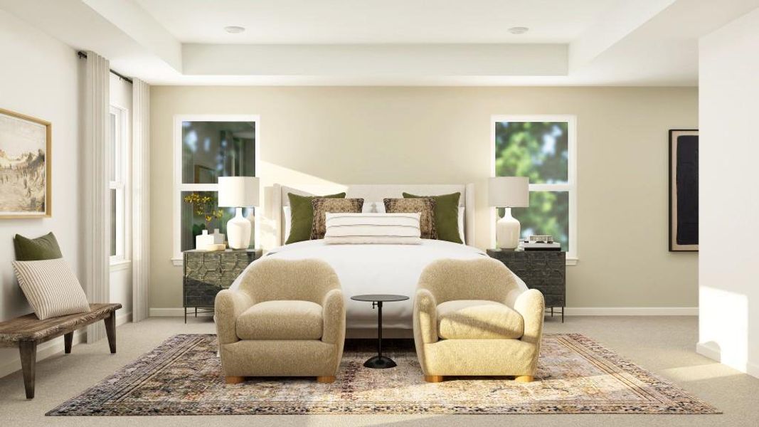 Furnished interior view inside a new home in Deer Valley, Canton (Image 33).