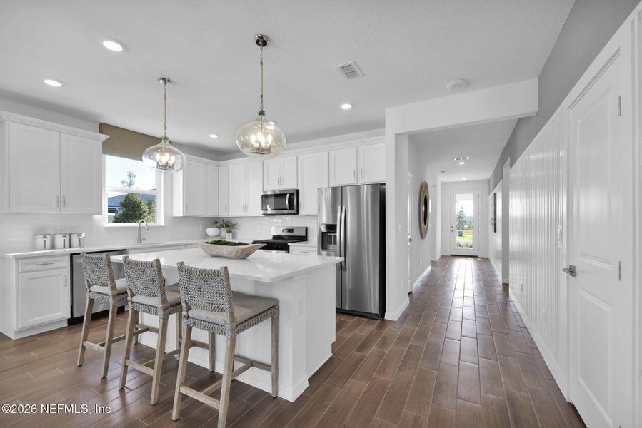Furnished interior view inside a new home in The Landings at Saint Johns, St. Johns (Image 4).