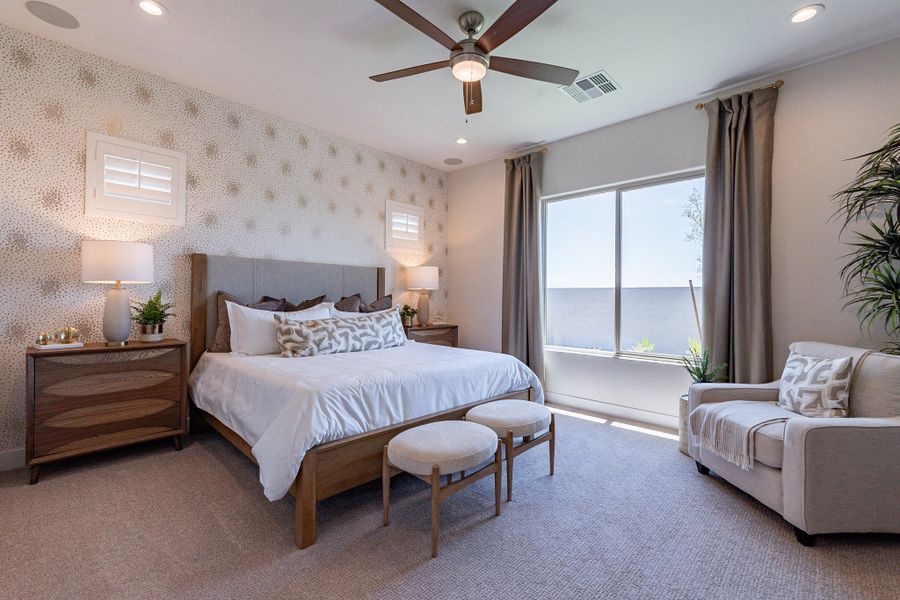 Representative furnished interior of a home built from the Hacienda Series - Cinnabar by Brightland Homes in Canyon Views - Hacienda, Litchfield Park (Image 18).