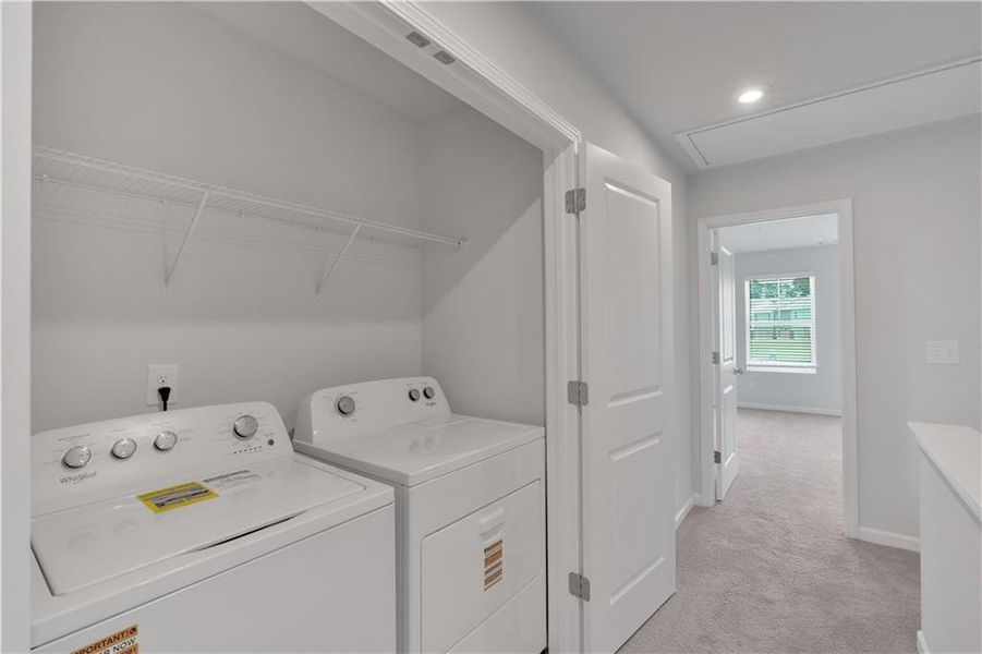 Furnished interior view inside a new home in Village Green, Adairsville (Image 8).