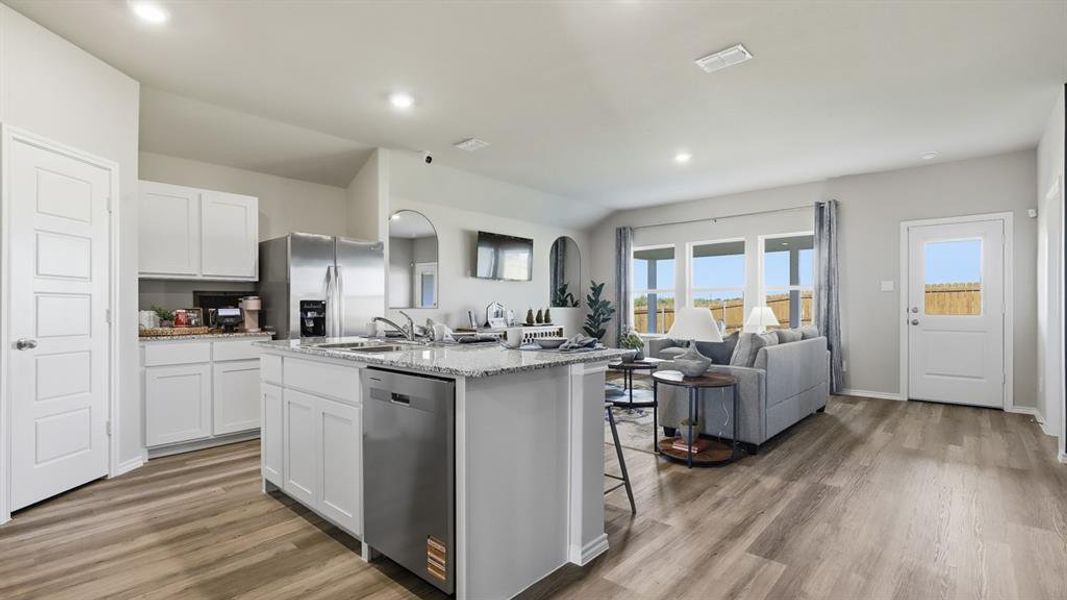 Kitchen - All Home and community information, including pricing, included features, terms, availability and amenities, are subject to change at any time without notice or obligation. All Drawings, pictures, photographs, video, square footages, floor plans, elevations, features, colors and sizes are approximate for illustration purposes only and will vary from the homes as built.