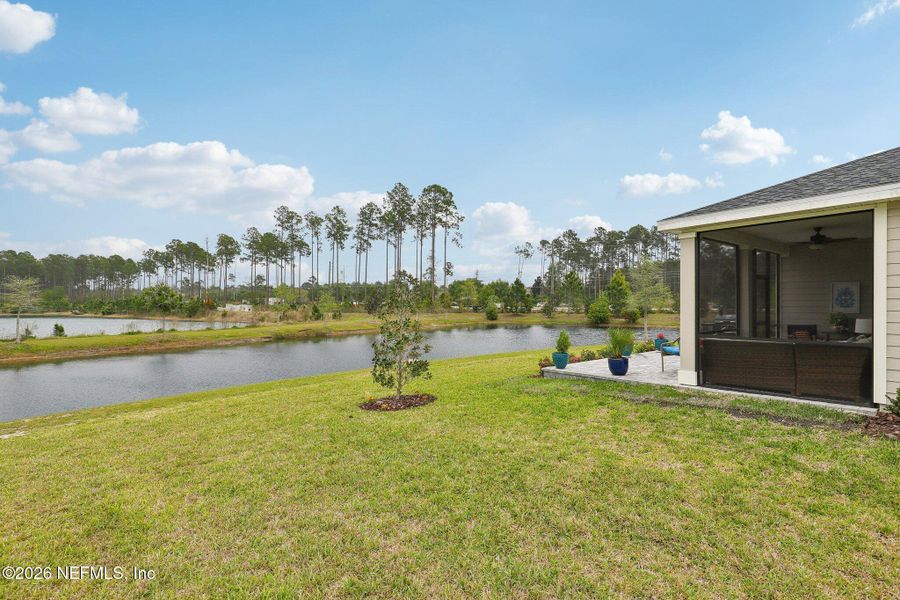 Exterior details and patio area of a home in Stillwater | Active Adult 55+, St. Johns (Image 23).
