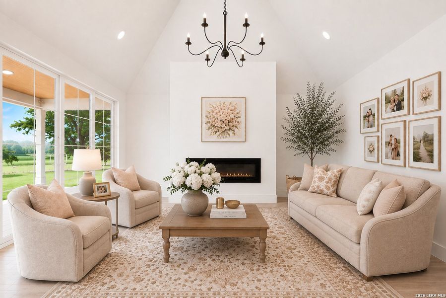 Furnished interior view inside a new home in , Bandera (Image 17). Furnished interior view inside a new home in , Bandera (Image 17).