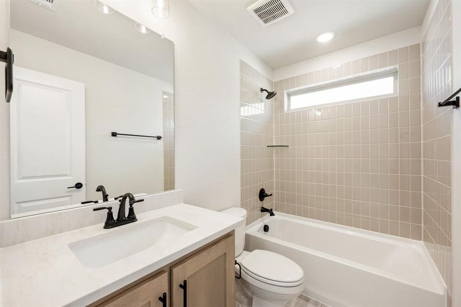 Furnished interior view inside a new home in Woodstone, Providence Village (Image 14).