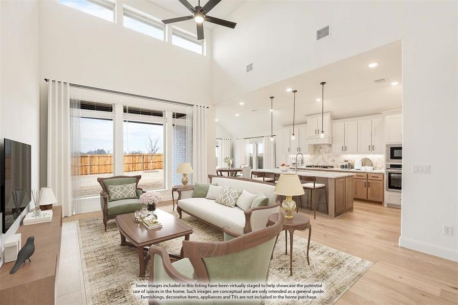 Furnished interior view inside a new home in Willow Wood, McKinney (Image 6).