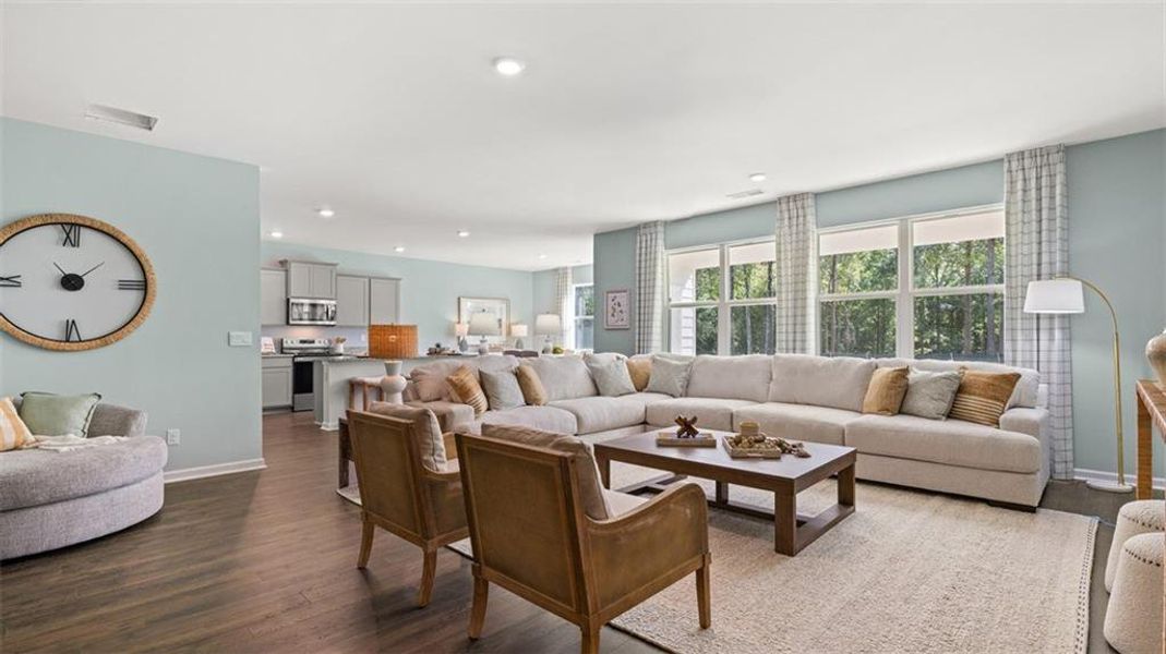 Furnished interior view inside a new home in Preserve at Dove Creek, Statham (Image 40).