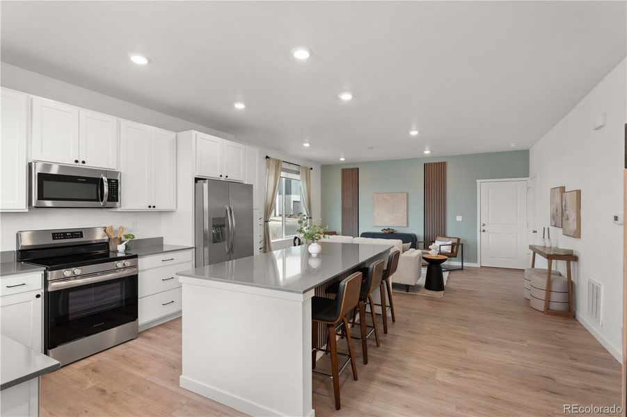 Furnished interior view inside a new home in Whisper Village, Arvada (Image 29).