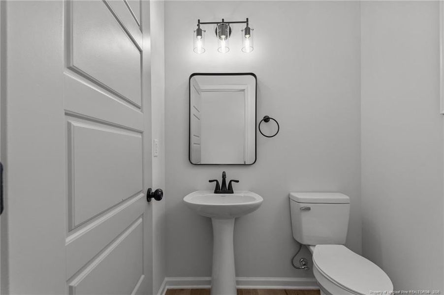 Main floor half bath