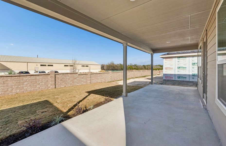 Exterior details and patio area of a home in Sun City Texas, Georgetown (Image 24).