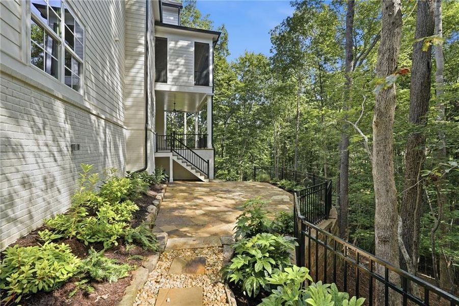 Exterior details and patio area of a home in , Dawsonville (Image 26).