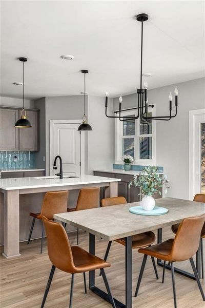 Furnished interior view inside a new home in , Dallas (Image 44).
