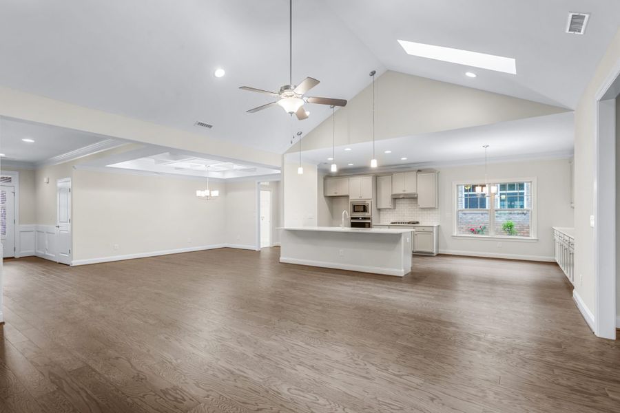 Representative furnished interior of a home built from the Ellington by Keystone Homes NC in Weybridge, Burlington (Image 17).