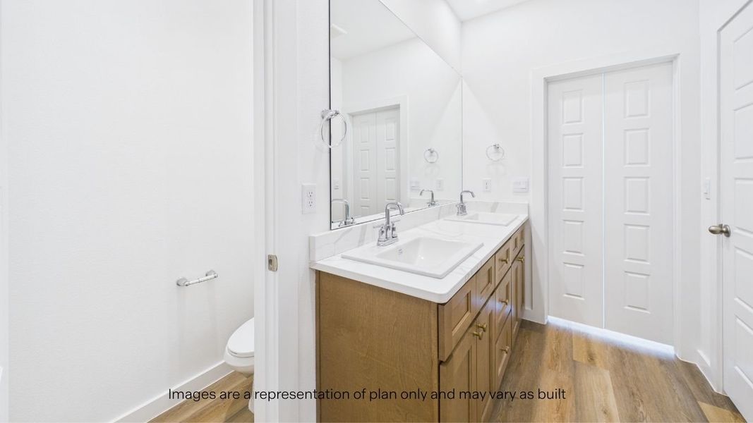 Furnished interior view inside a new home in Viridian, Lubbock (Image 11).